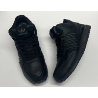 Кроссовки Adidas ZX 750 High All черные зимние